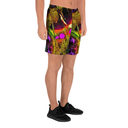 Men's Athletic Shorts - Neon Glyphworks