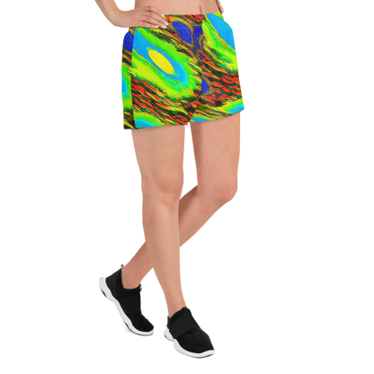 Women’s Athletic Shorts - Hodgkin's Blaze