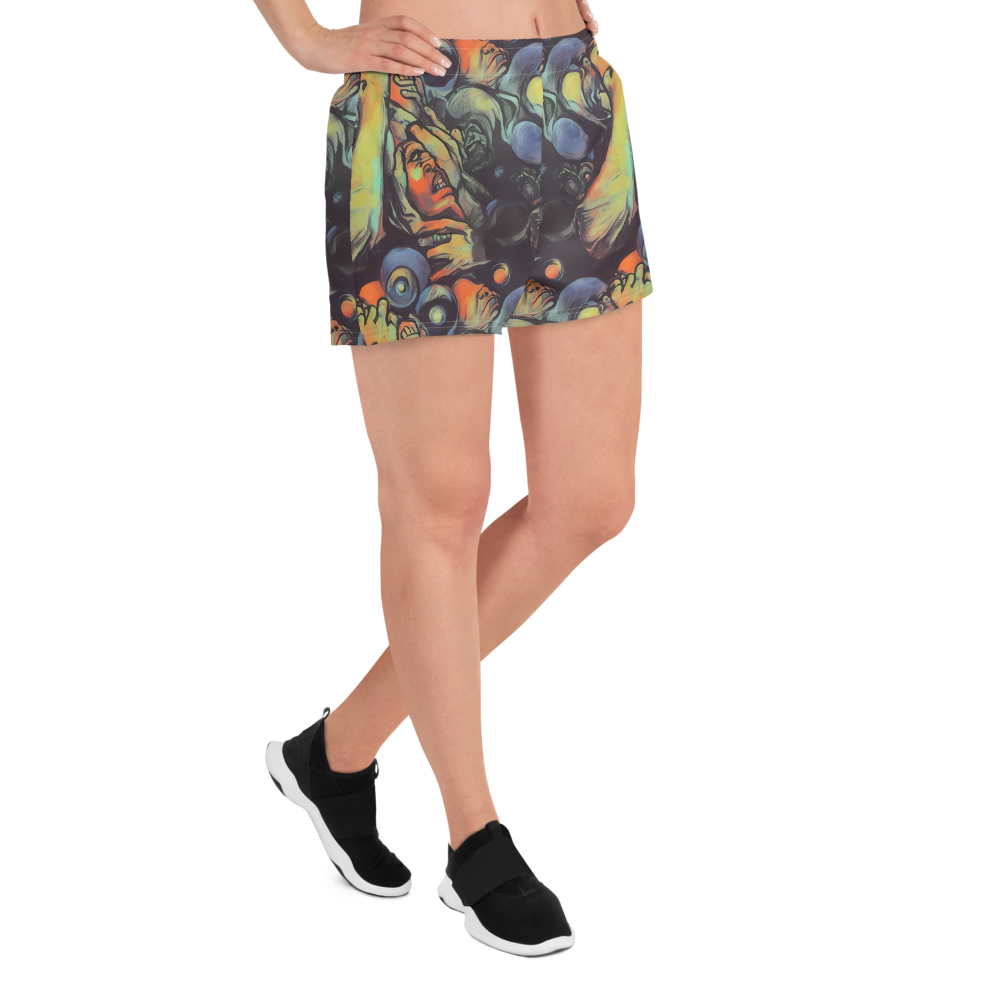 Women’s Athletic Shorts - Cosmic Scream