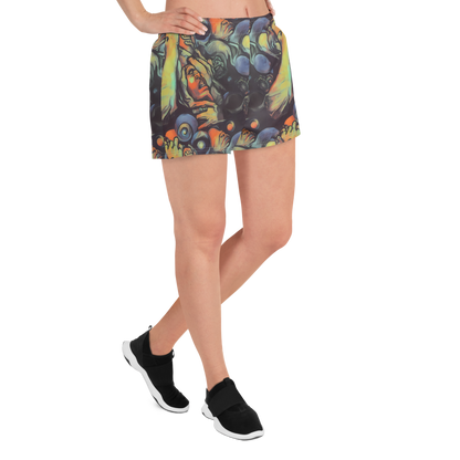 Women’s Athletic Shorts - Cosmic Scream