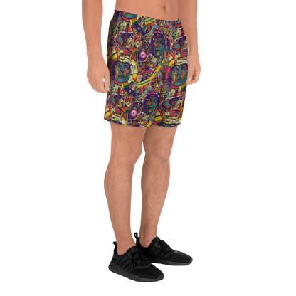 Men's Athletic Shorts - Cosmic Collage