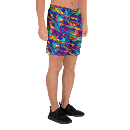 Men's Athletic Shorts - Spectrum Streaks