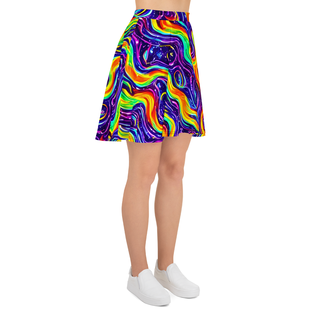 Skater Skirt - Galactic Flames