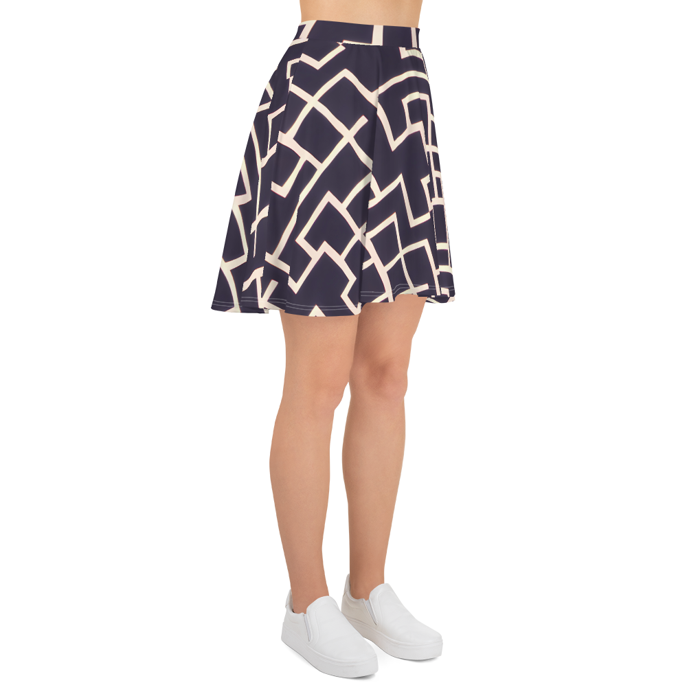 Skater Skirt - Gilded Gridlock