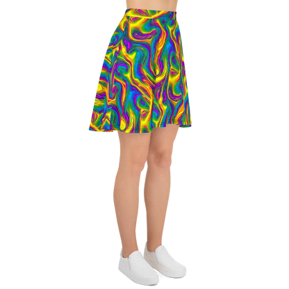 Skater Skirt - Electric Aurora