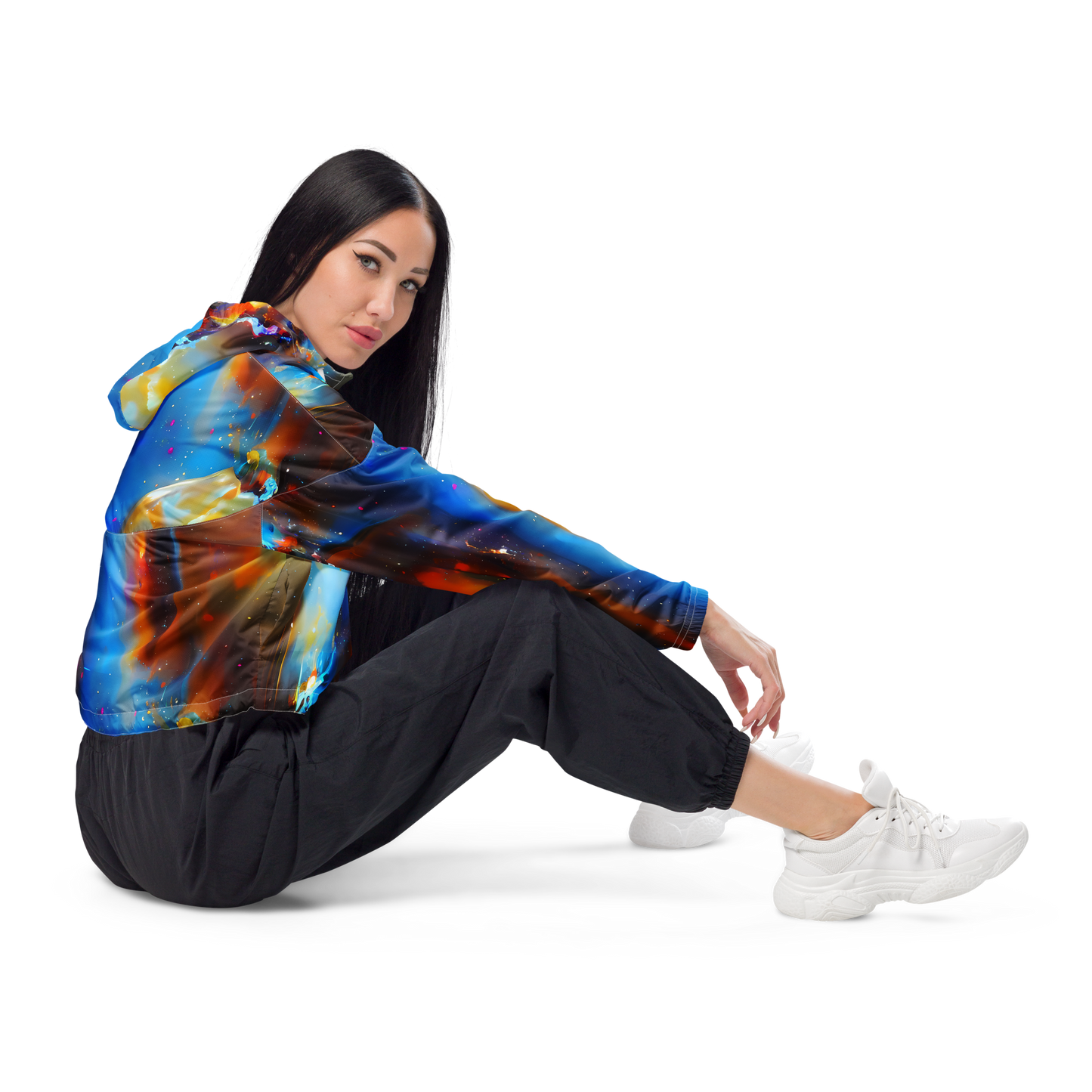 Women's Cropped Windbreaker - Inspired Illusion