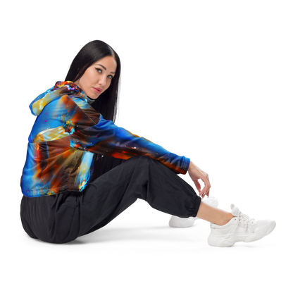 Women's Cropped Windbreaker - Inspired Illusion