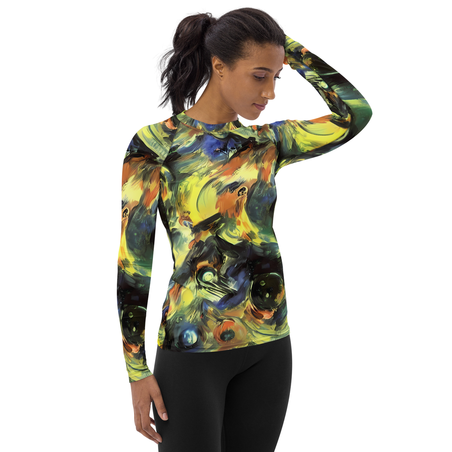 Women's Rash Guard - Seve Swirl