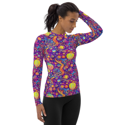 Women's Rash Guard - Festival of Whimsy