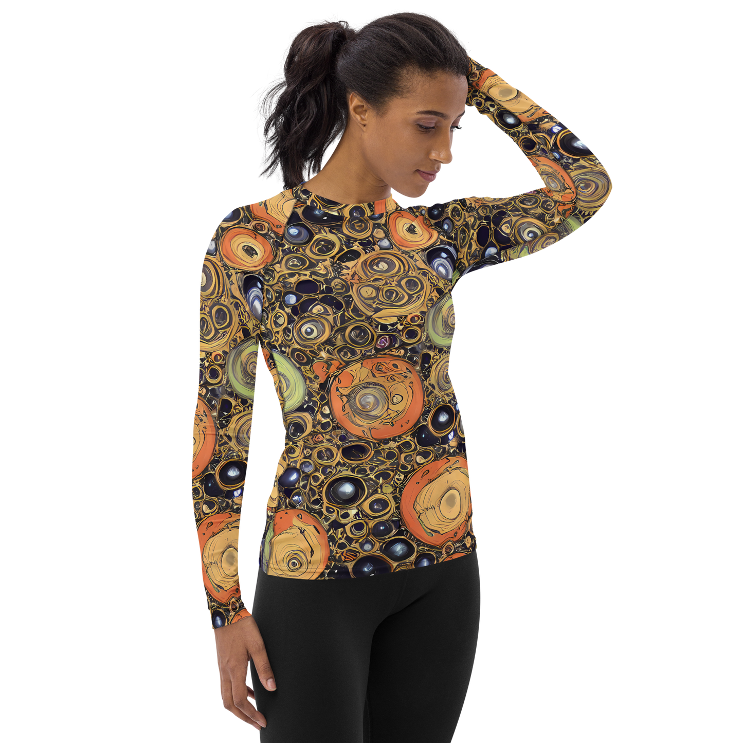 Women's Rash Guard - Crescent Echoes