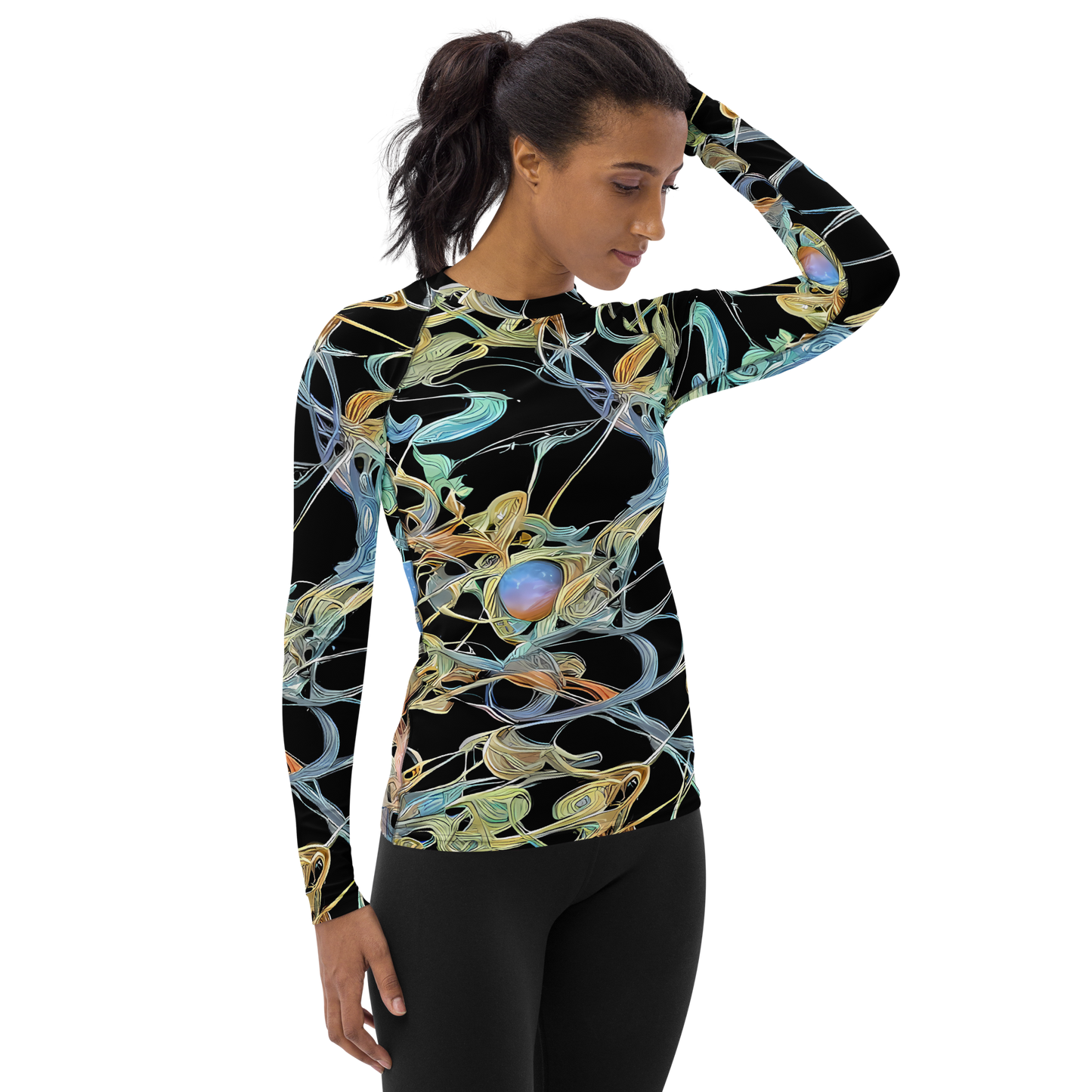 Women's Rash Guard - Infinite Mist
