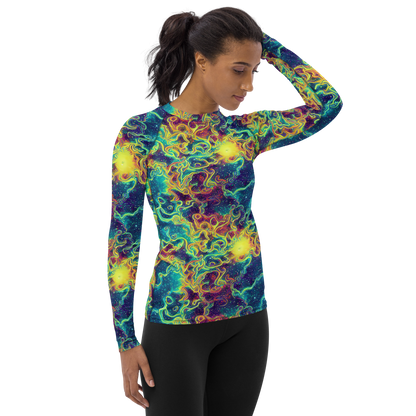 Women's Rash Guard - Echoed Pulses