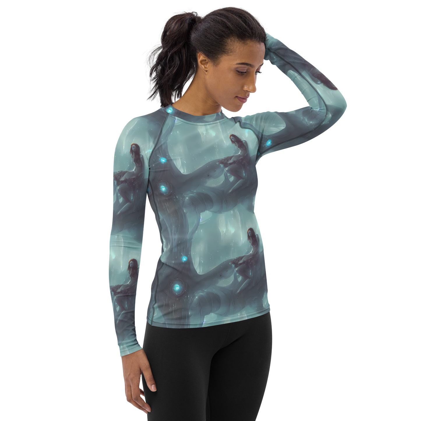 Women's Rash Guard - Liquid Serenity