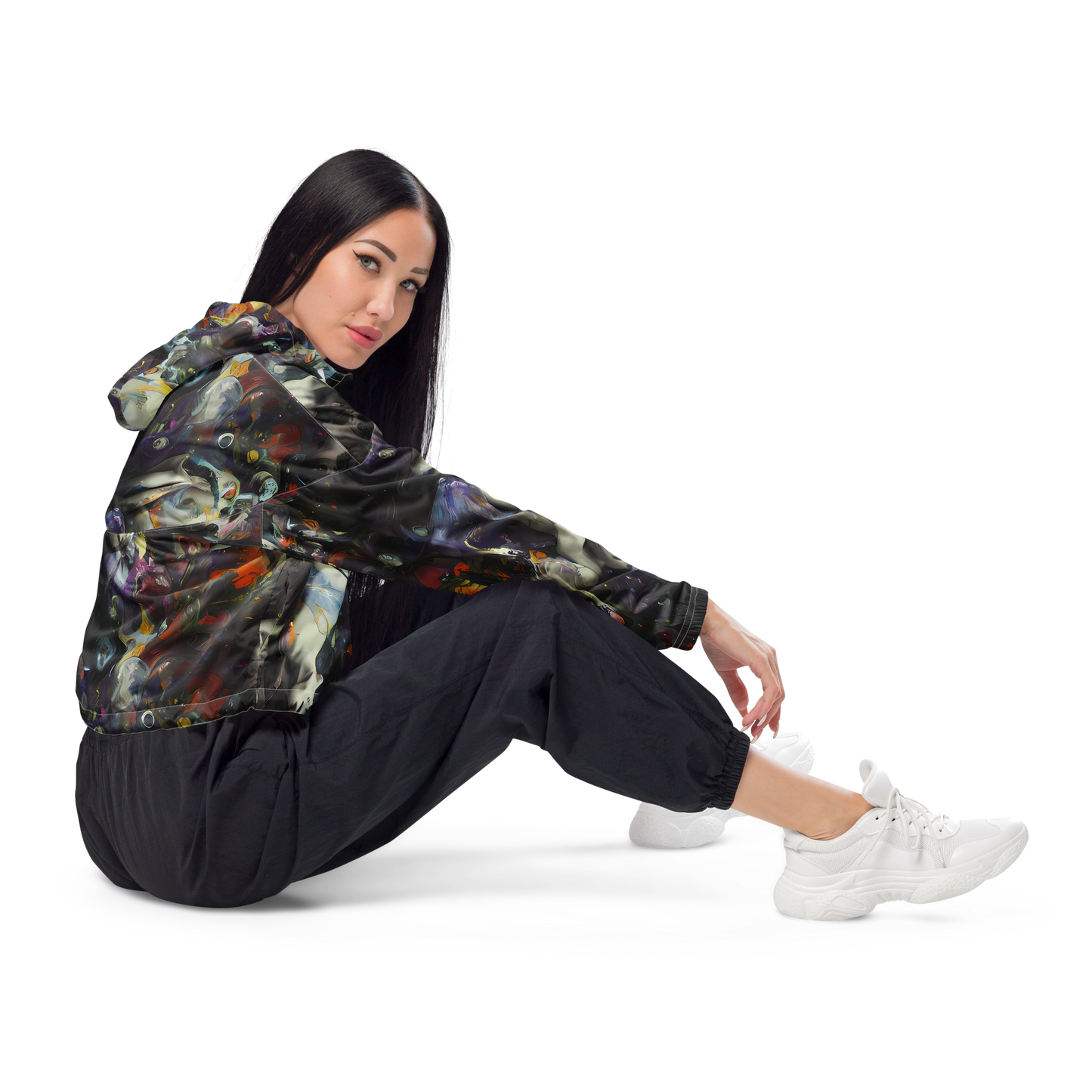 Women's Cropped Windbreaker - Dreamweaver's Canvas