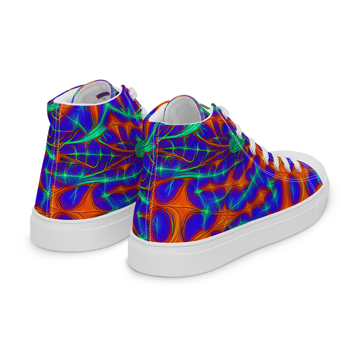 Men's High Top Canvas Shoes - Nebula Tides