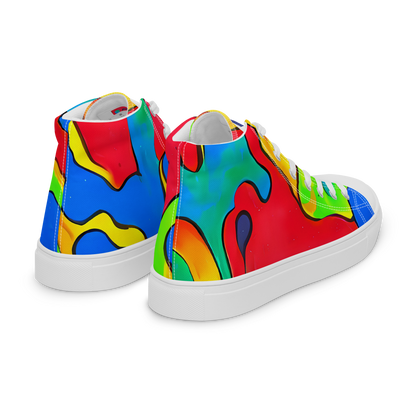 Men's High Top Canvas Shoes - Splash of Joy