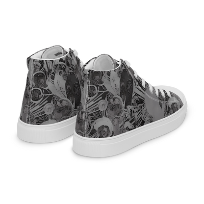 Men's High Top Canvas Shoes - Dusk Enigma