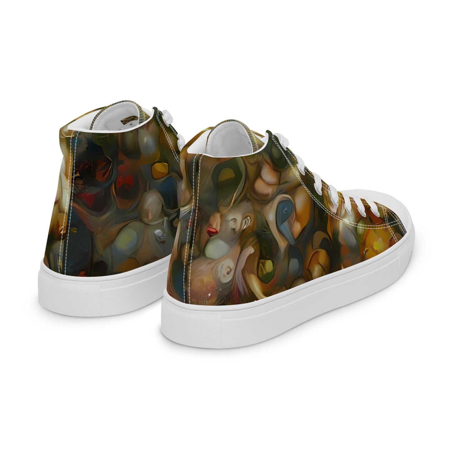 Women's High Top Canvas Shoes - Cryptic Canvas