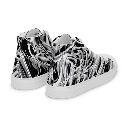 Women's High Top Canvas Shoes - Silver Shadows