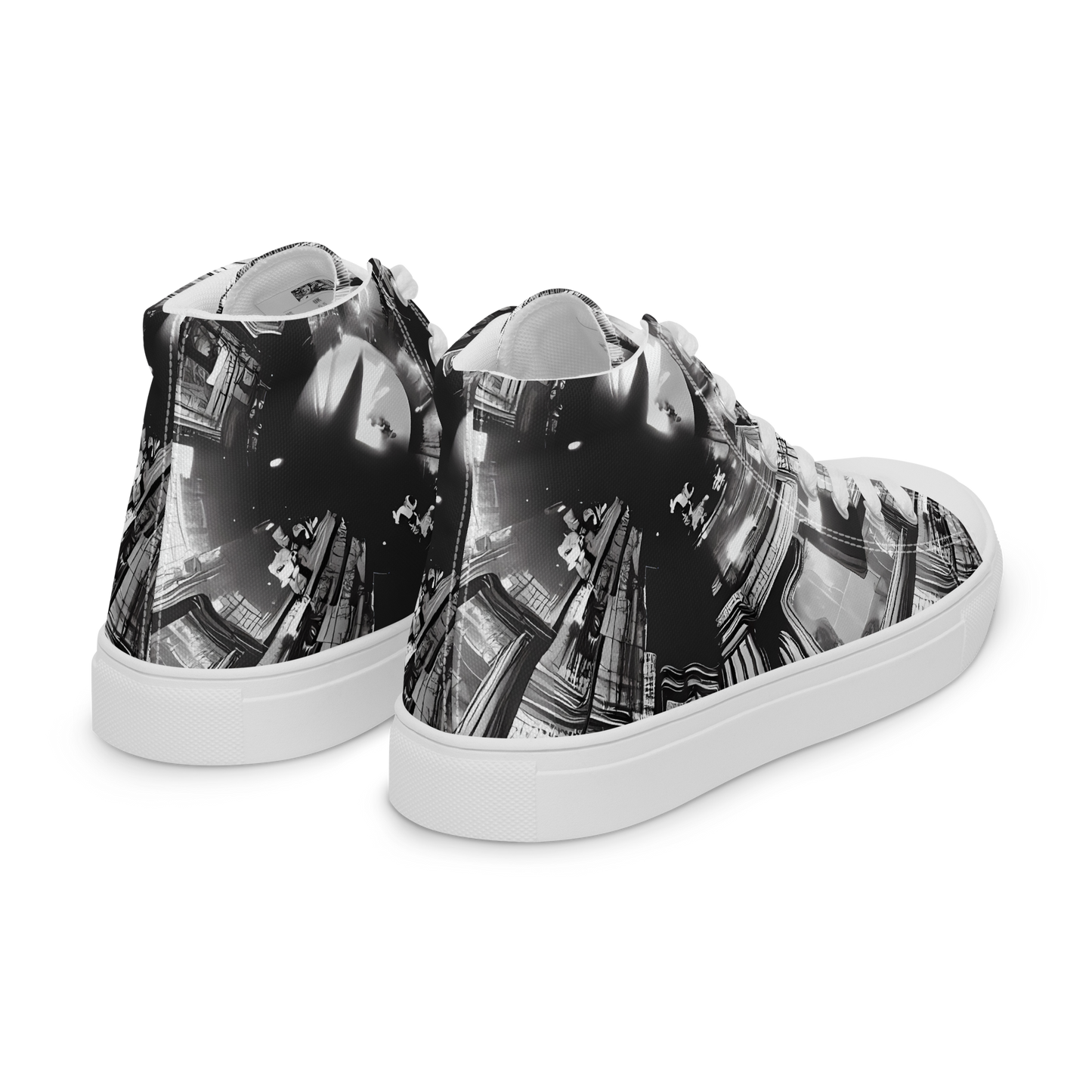 Men's High Top Canvas Shoes - Silent Reflection