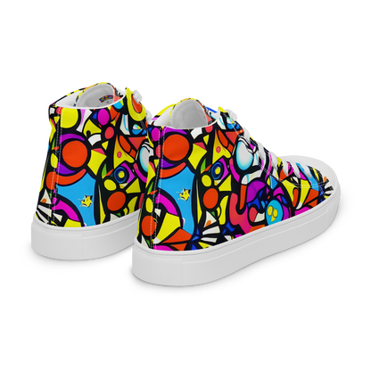 Women's High Top Canvas Shoes - Eclectic Fantasy