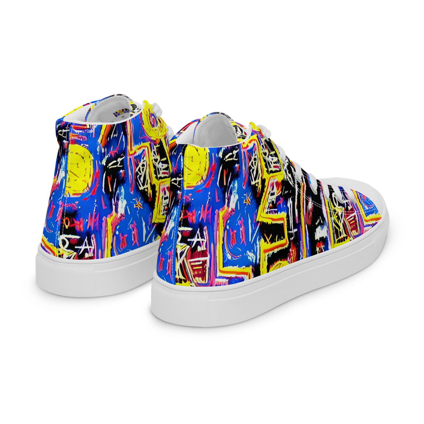 Women's High Top Canvas Shoes - Radiant Mayhem