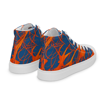 Men's High Top Canvas Shoes - Nautical Ember