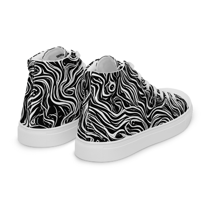 Women's High Top Canvas Shoes - Inky Whispers