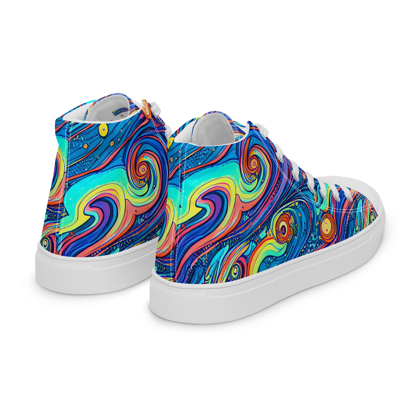 Men's High Top Canvas Shoes - Echoes of Vortex