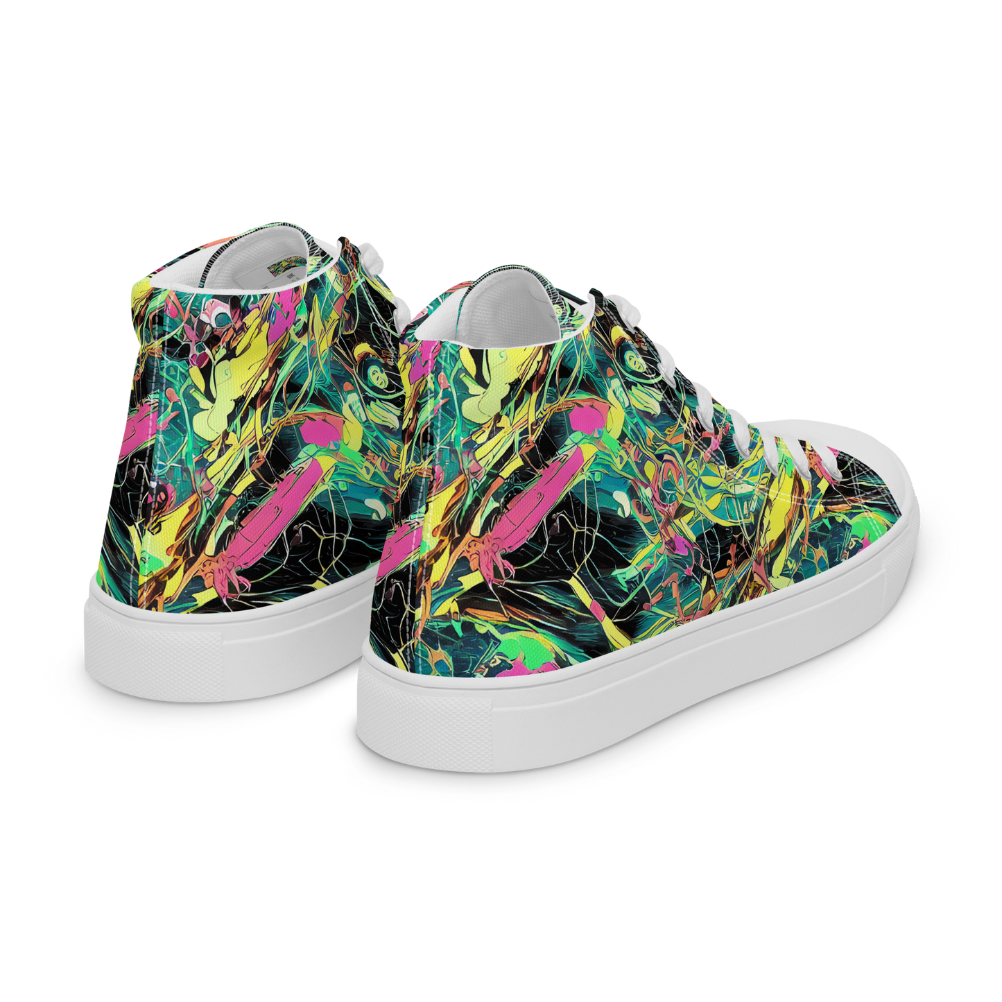 Men's High Top Canvas Shoes - Cyborg Whirl