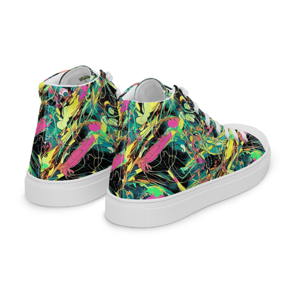 Men's High Top Canvas Shoes - Cyborg Whirl