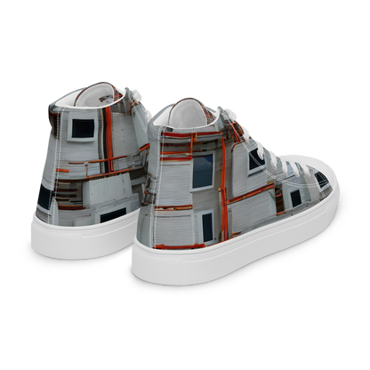 Women's High Top Canvas Shoes - Industrial Reverie