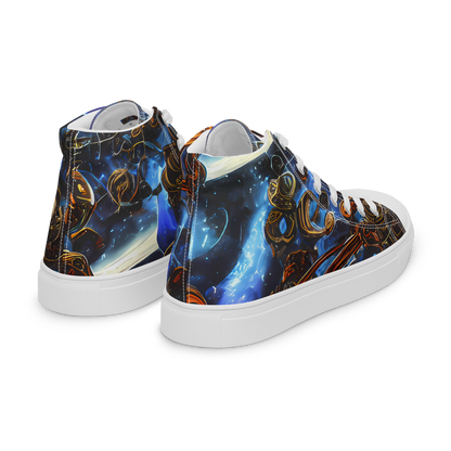 Men's High Top Canvas Shoes - Pimenov's Cosmos