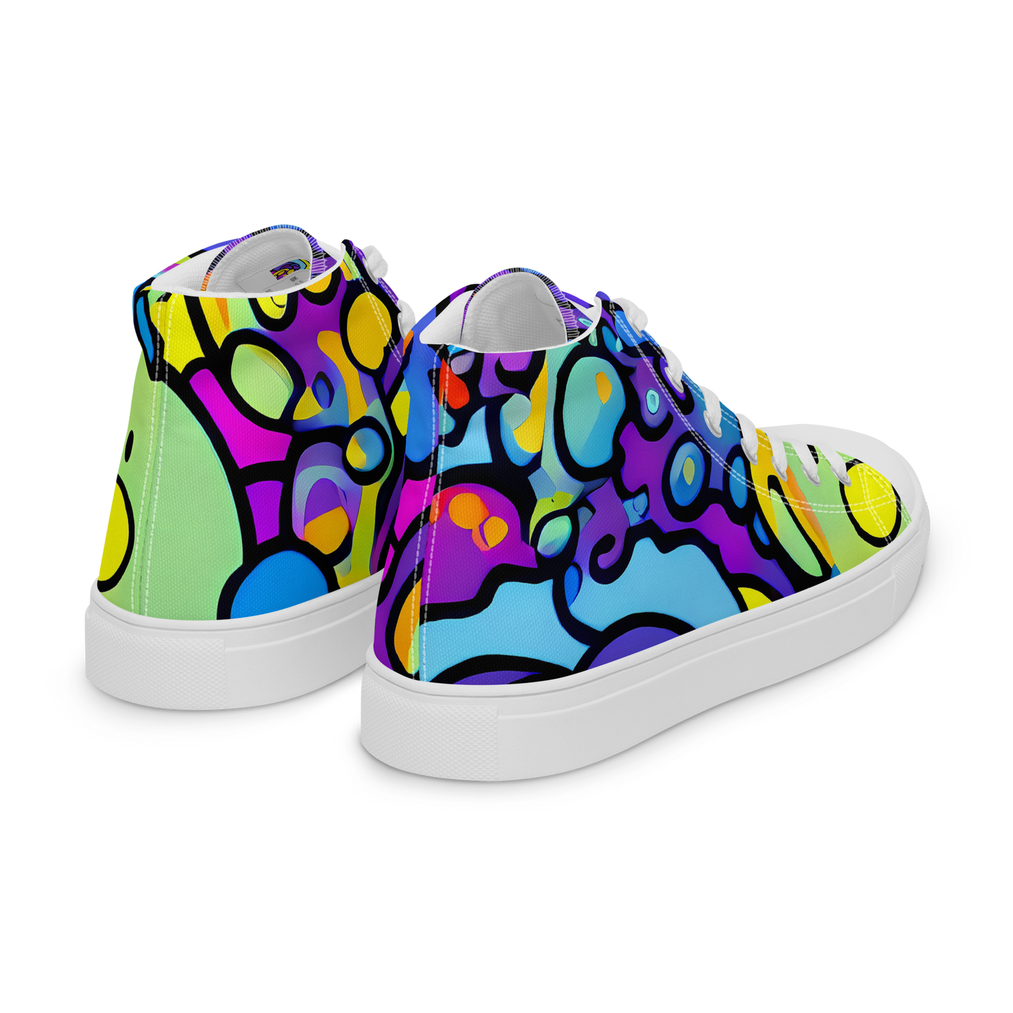 Women's High Top Canvas Shoes - Radiant Lagoon