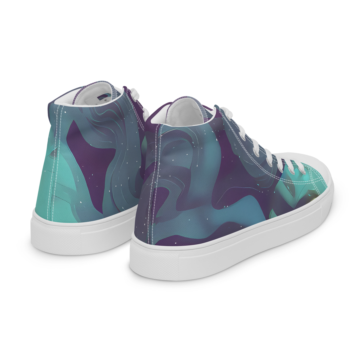 Men's High Top Canvas Shoes - Ethereal Dreamscape