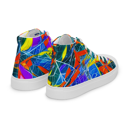 Women's High Top Canvas Shoes - Arkhipov Waves