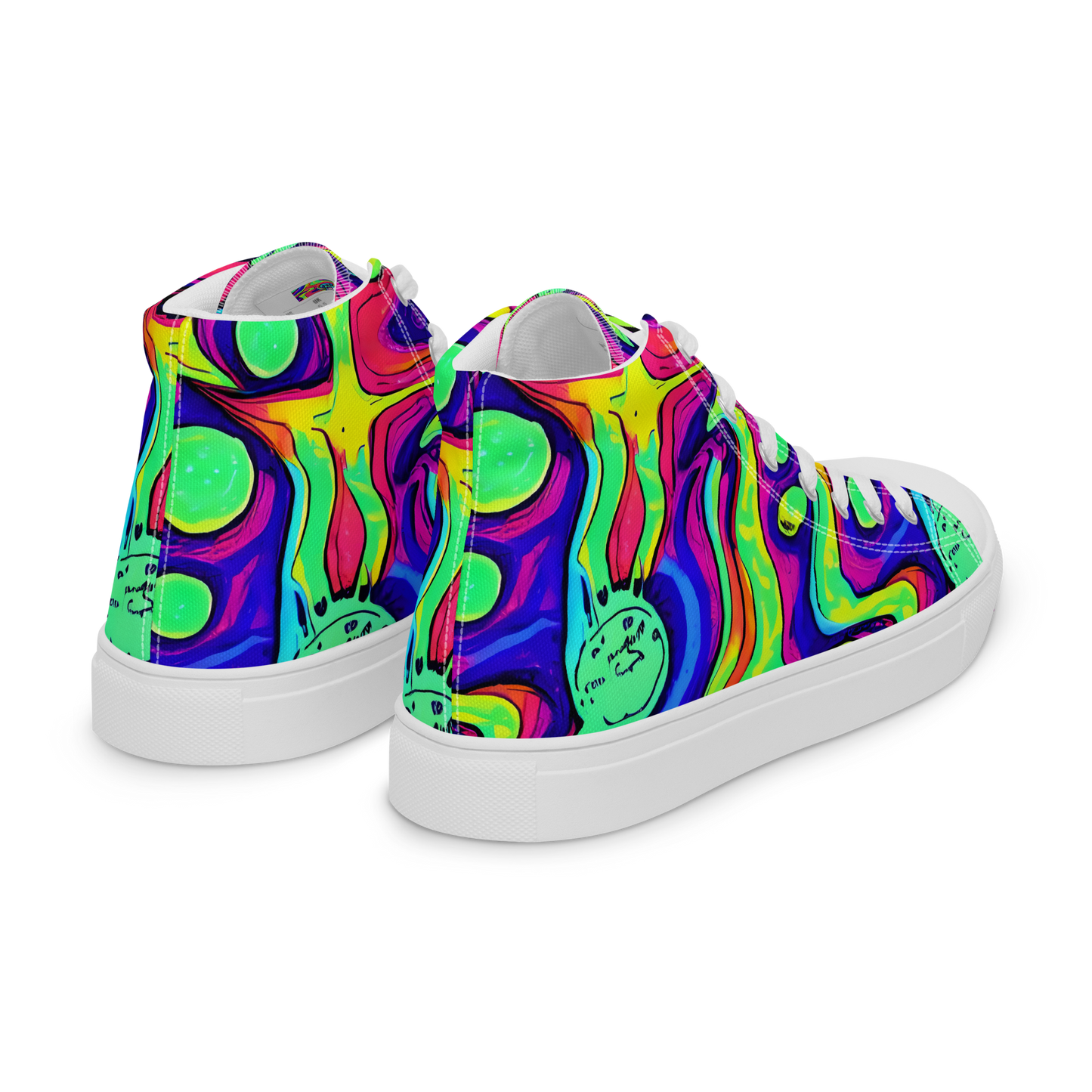 Women's High Top Canvas Shoes - Frizzled Spirits