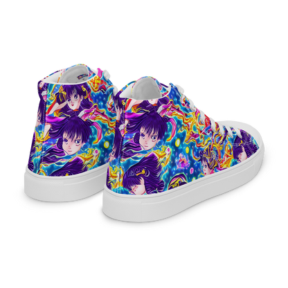 Men's High Top Canvas Shoes - Aquatic Whim