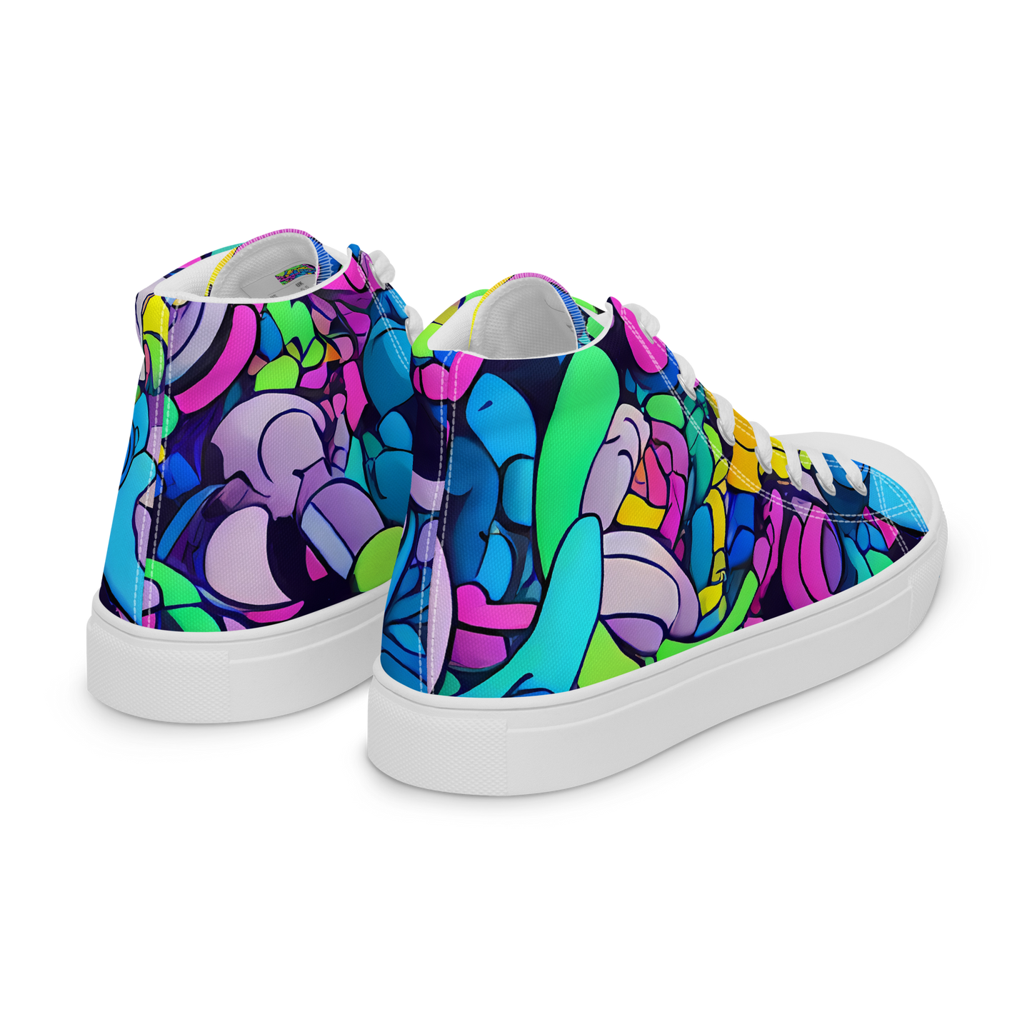 Women's High Top Canvas Shoes - Radiant Revelation