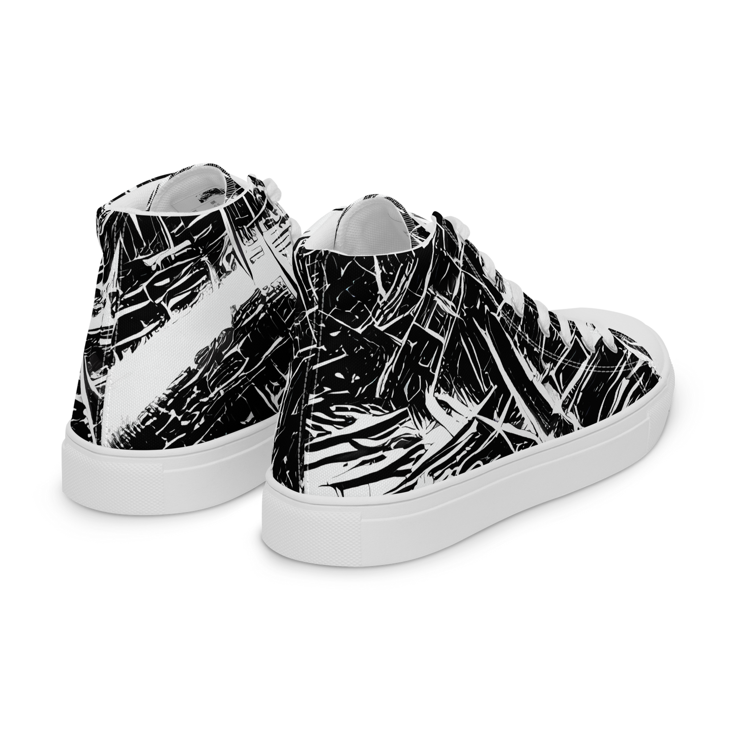 Women's High Top Canvas Shoes - Ferriss Fractals