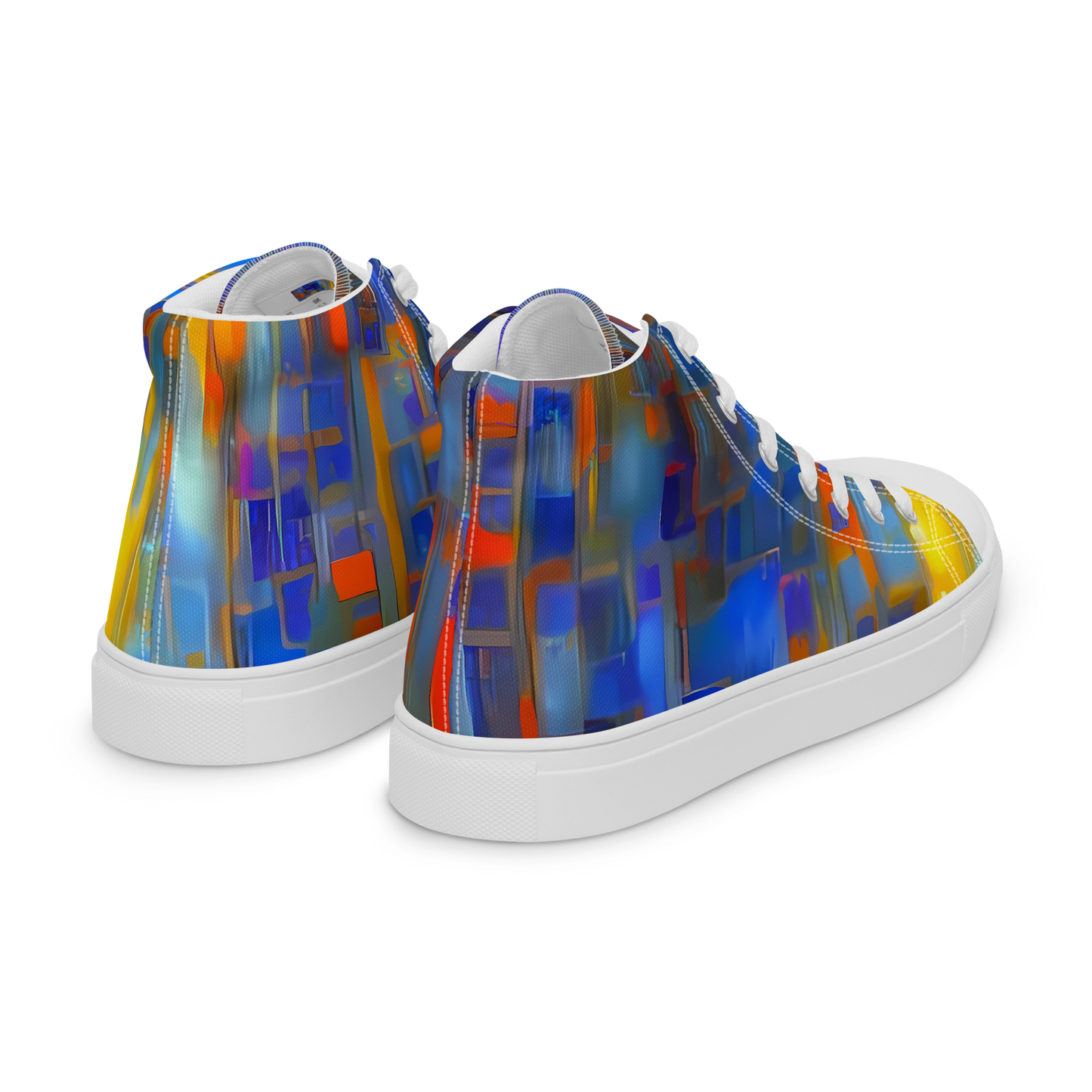 Men's High Top Canvas Shoes - Neoplastique Flow