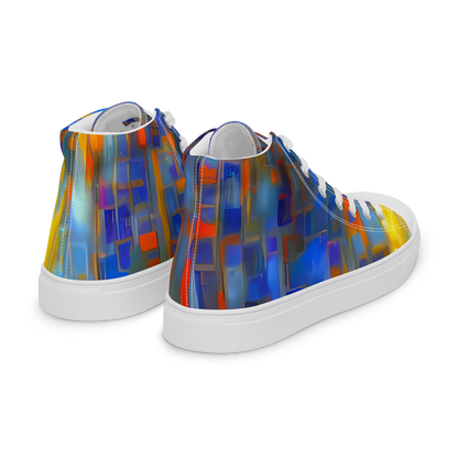 Men's High Top Canvas Shoes - Neoplastique Flow