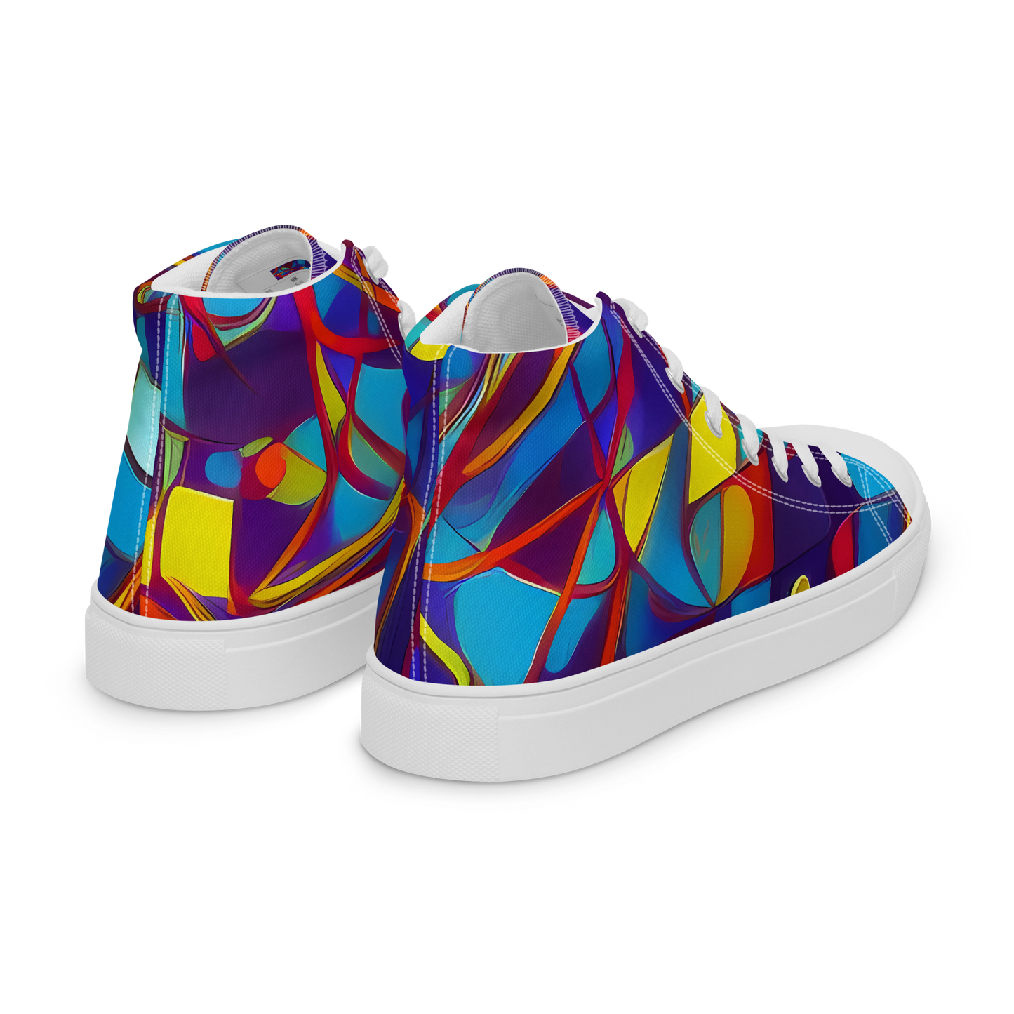 Men's High Top Canvas Shoes - Flickering Dreams