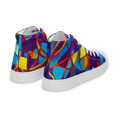 Men's High Top Canvas Shoes - Flickering Dreams