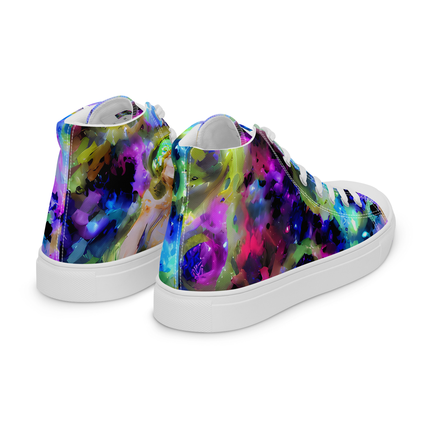 Men's High Top Canvas Shoes - Fantasy Spiral