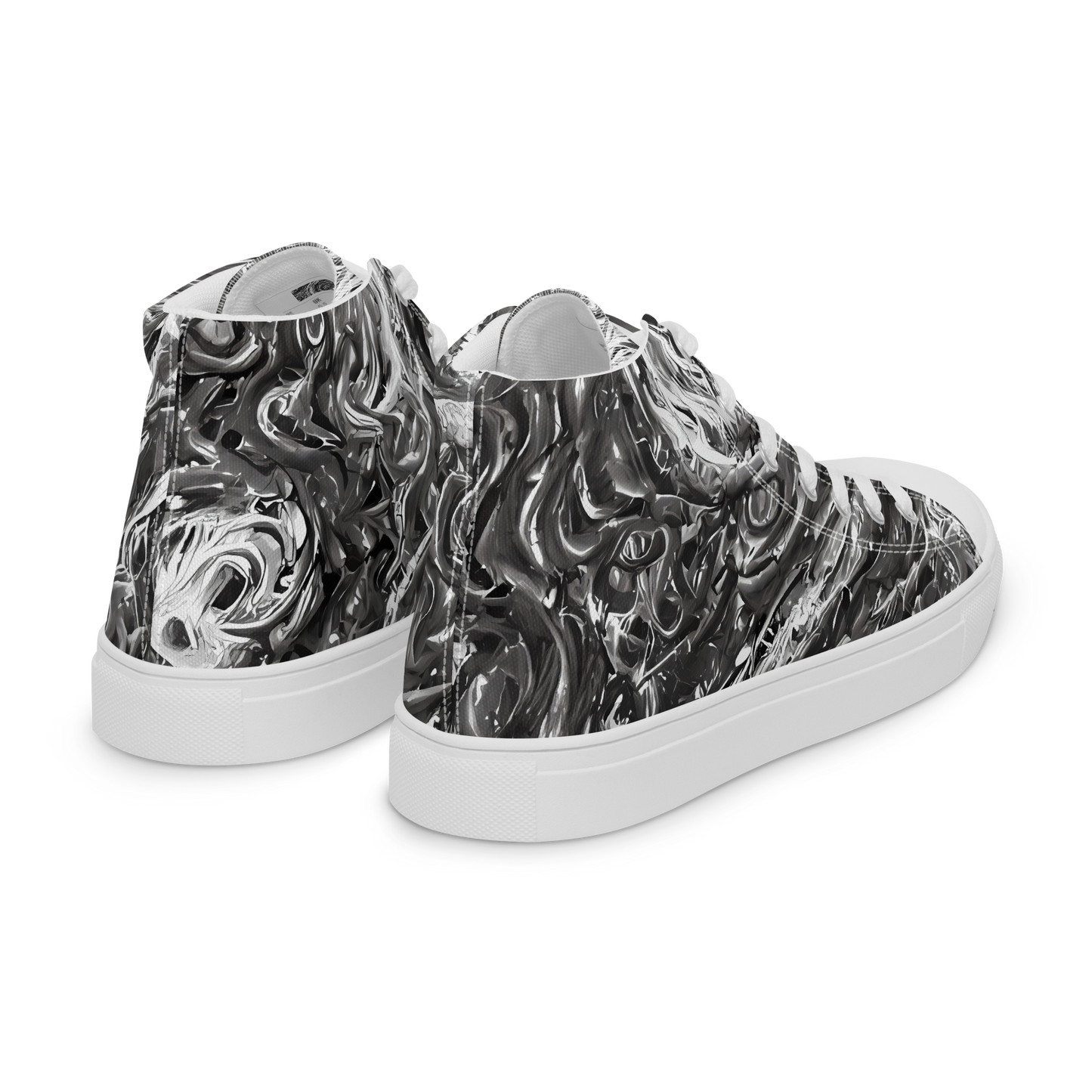 Men's High Top Canvas Shoes - Nebulous Night