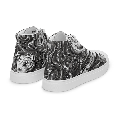 Men's High Top Canvas Shoes - Nebulous Night