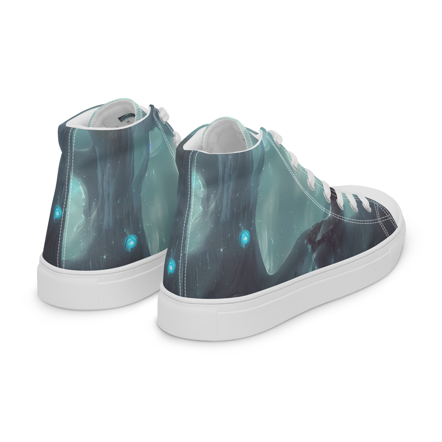 Women's High Top Canvas Shoes - Liquid Serenity