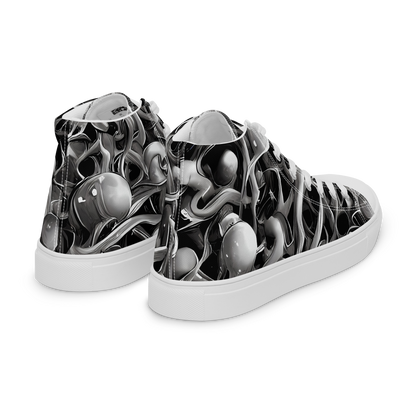 Women's High Top Canvas Shoes - Fluid Monochrome