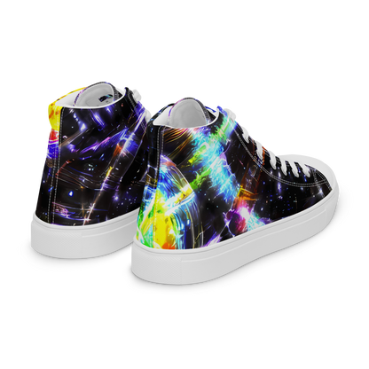 Men's High Top Canvas Shoes - Hirschl's Vortex